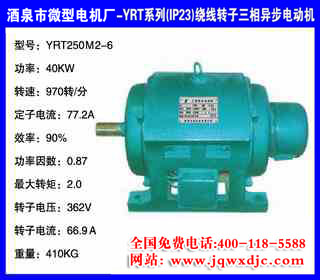40KW ���� YRT(IP23)����ת������綯�� YRT250M2-6